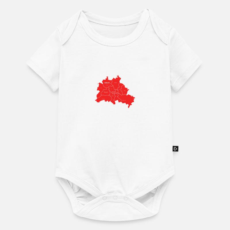 Berlin map - Baby Premium short-sleeve bodysuit - white
