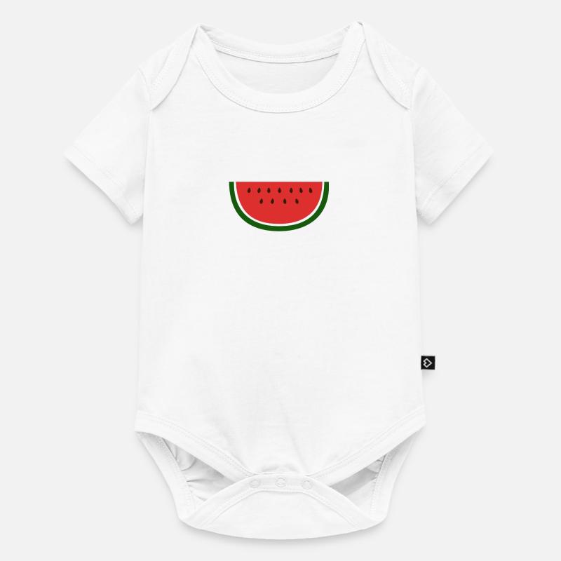 Pastèque sans Palestine - Body à manches courtes Premium Bébé - blanc