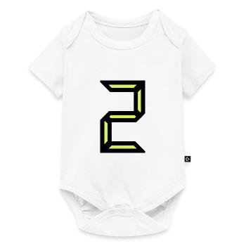 2. HAPPY BIRTHDAY. JOYEUX ANNIVERSAIRE. CHIFFRE - Body à manches courtes Premium Bébé - blanc - Devant