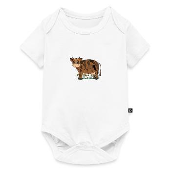 Kuh - Baby Premium Kurzarmbody - Weiß - Vorne