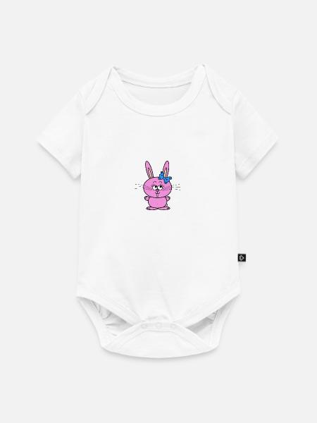 Osterhase - Baby Premium Kurzarmbody - Weiß