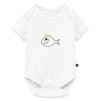 Fish Ronny the Angel - Baby Premium short-sleeve bodysuit - white - Front