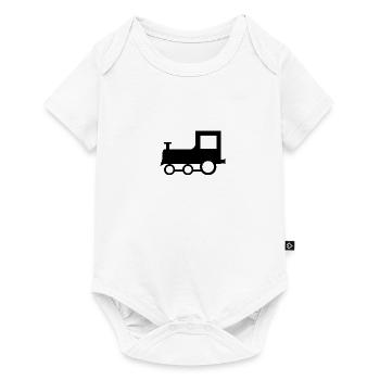 Train design for children - Baby Premium short-sleeve bodysuit - white - Front