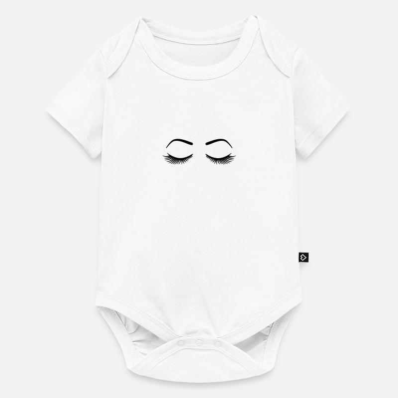 Cils - Body à manches courtes Premium Bébé - blanc
