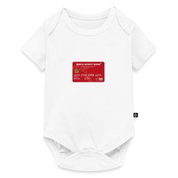 Black Money Bank credit card - Baby Premium short-sleeve bodysuit - white - Front