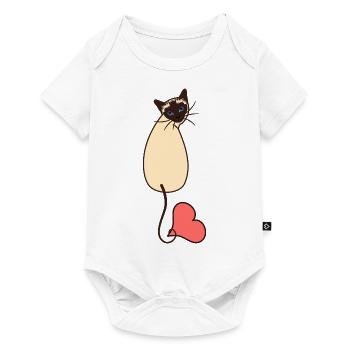 Love Siamese Cat - Baby Premium short-sleeve bodysuit - white - Front