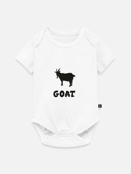 GOAT - Baby Premium Kurzarmbody - Weiß