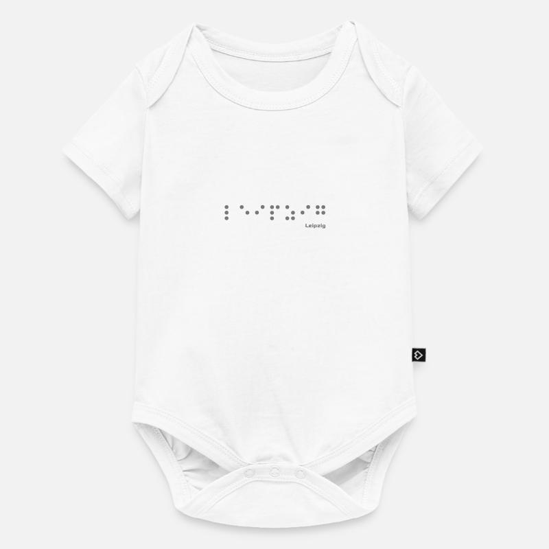Leipzig braille - Body à manches courtes Premium Bébé - blanc