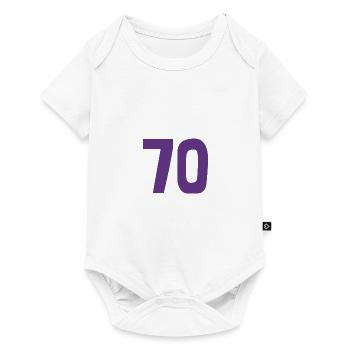 70. 70 YEARS. 70TH ANNIVERSARY. 70TH ANNIVERSARY. - Baby Premium short-sleeve bodysuit - white - Front