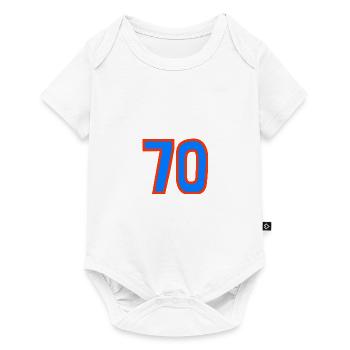 70. 70 YEARS. 70TH ANNIVERSARY. 70TH ANNIVERSARY. - Baby Premium short-sleeve bodysuit - white - Front