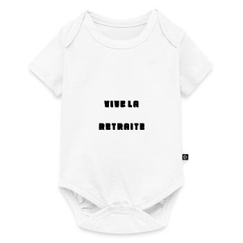 RETRAITE. RETRAITE. RETRAITEE. RETRAITE - Body à manches courtes Premium Bébé - blanc - Devant