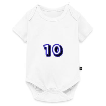 10. 10 YEARS. 10th ANNIVERSARY. 10 YEAR ANNIVERSARY. - Baby Premium short-sleeve bodysuit - white - Front