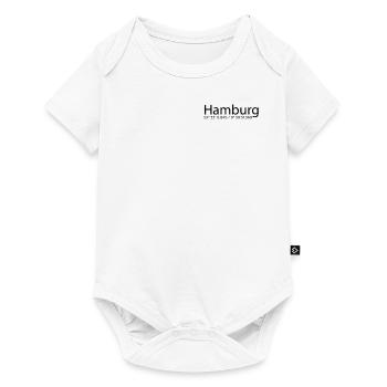 Hamburg GPS Koordinaten super Geschenk - Baby Premium Kurzarmbody - Weiß - Vorne