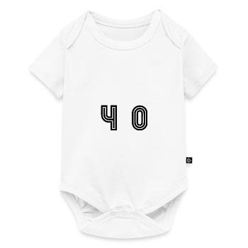40. 40 YEARS. 40th ANNIVERSARY. 40TH ANNIVERSARY. - Baby Premium short-sleeve bodysuit - white - Front