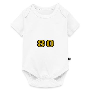 80. 80 JAHRE. 80-JÄHRIGES JUBILÄUM. 80. GEBURTSTAG. - Baby Premium Kurzarmbody - Weiß - Vorne