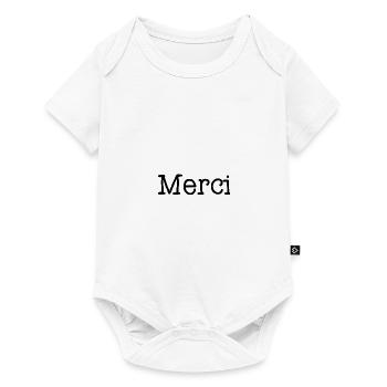 VIELEN DANK. DANKE. JAHRESTAG. GEBURT. RUHESTAND. - Baby Premium Kurzarmbody - Weiß - Vorne