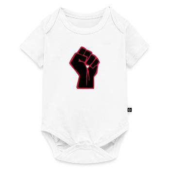 Fist avec le coeur - Body à manches courtes Premium Bébé - blanc - Devant