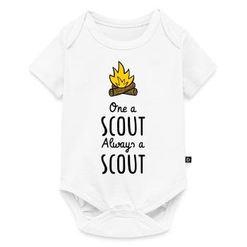 One a scout Always a scout - Baby Premium short-sleeve bodysuit - white - Front