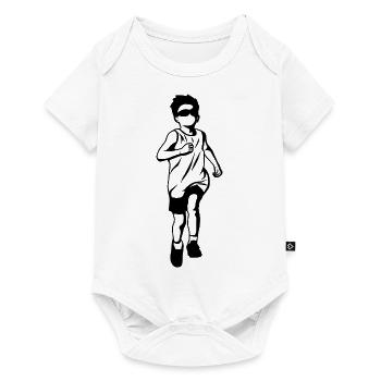 Laufendes Kind - Baby Premium Kurzarmbody - Weiß - Vorne