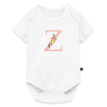 Z Monogramme Floral - Body à manches courtes Premium Bébé - blanc - Devant