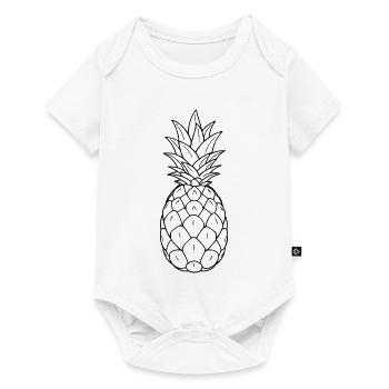 Minimalistic Pineapple - Baby Premium short-sleeve bodysuit - white - Front