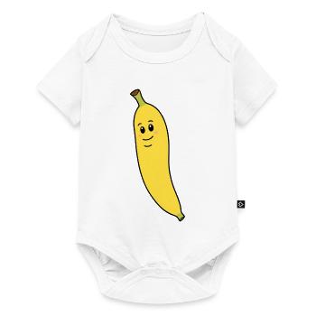Banana Mascotte Fruit Figurine - Baby Premium short-sleeve bodysuit - white - Front