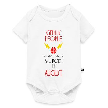 The Genies were born in August Humour - Baby Premium short-sleeve bodysuit - white - Front