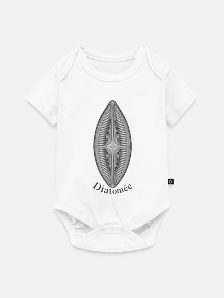 Kieselgur - Baby Premium Kurzarmbody - Weiß
