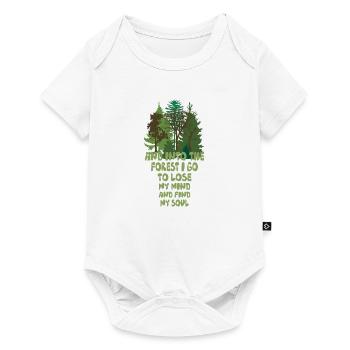 into the forest - Baby Premium short-sleeve bodysuit - white - Front