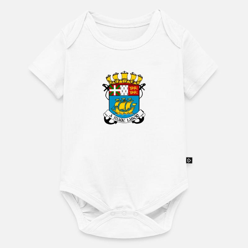 St Pierre et Miquelon - Body à manches courtes Premium Bébé - blanc