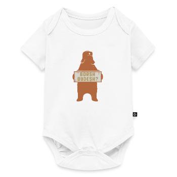 Wirst du Borsch sein Geschenk Familie Russland - Baby Premium Kurzarmbody - Weiß - Vorne