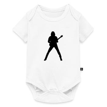guitariste - Body à manches courtes Premium Bébé - blanc - Devant