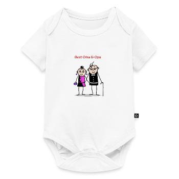 Best Oma & Opa - Baby Premium short-sleeve bodysuit - white - Front