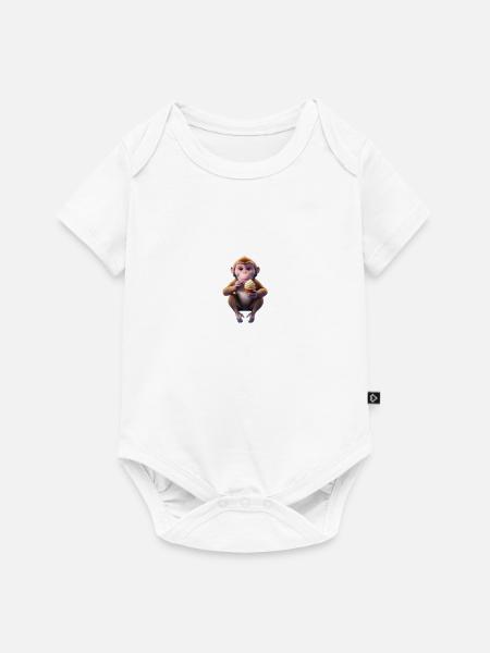 Galaktischer Eisaffe - Baby Premium Kurzarmbody - Weiß