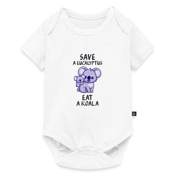 Save a eucalyptus, eat a koala. - Baby Premium short-sleeve bodysuit - white - Front