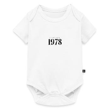 Vintage 1978 Birthday Slogan Phrase - Baby Premium short-sleeve bodysuit - white - Front