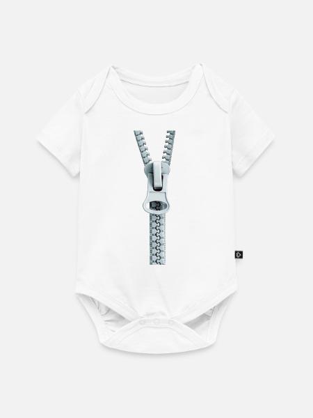 OPEN? - Baby Premium Kurzarmbody - Weiß