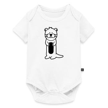 Otter - Baby Premium Kurzarmbody - Weiß - Vorne