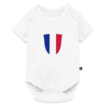 Bouclier sport Custom 3c - Body à manches courtes Premium Bébé - blanc - Devant