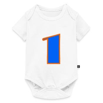 1 YEAR. 1ST ANNIVERSARY. BIRTHDAY 1 YEAR. ONE - Baby Premium short-sleeve bodysuit - white - Front