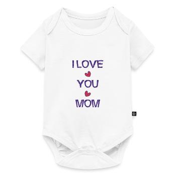 MOM. MAMAN. FÊTE DES MÈRES. BONNE FÊTE MAMAN - Body à manches courtes Premium Bébé - blanc - Devant