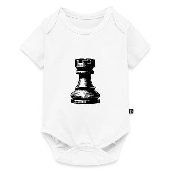 Chess Set Chess Figure Tower - Baby Premium short-sleeve bodysuit - white - Front