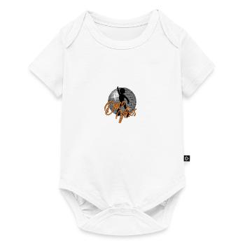 Disco Vibes Male Dancing disco ball 70s - Baby Premium short-sleeve bodysuit - white - Front