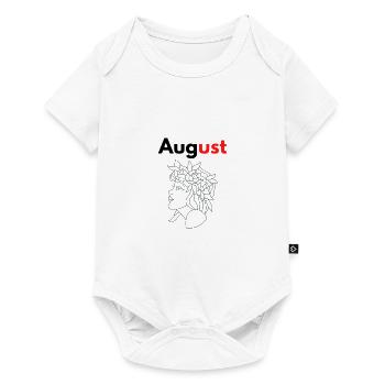 Month with his Virgo Astrological sign / August - Baby Premium short-sleeve bodysuit - white - Front