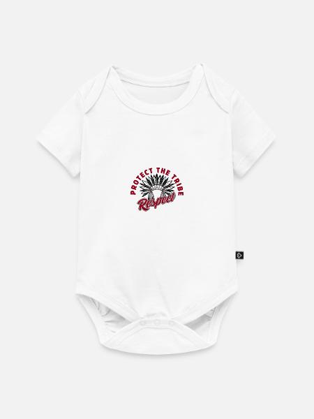 Protect the Tribe - Respect - Baby Premium Kurzarmbody - Weiß