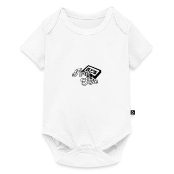 Retro style music cassette - Baby Premium short-sleeve bodysuit - white - Front