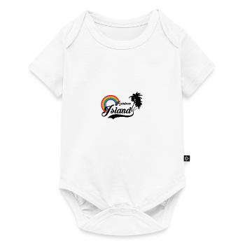 Rainbow Island LGBT Gay Pride Rainbow Island - Baby Premium short-sleeve bodysuit - white - Front