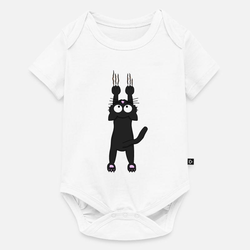 Chat noir - Body à manches courtes Premium Bébé - blanc