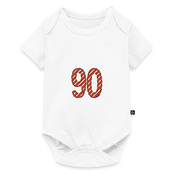 90. 90 YEARS. 90TH ANNIVERSARY. 90TH ANNIVERSARY. - Baby Premium short-sleeve bodysuit - white - Front