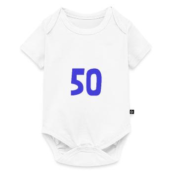 50. 50 YEARS. 50th ANNIVERSARY. 50TH ANNIVERSARY. - Baby Premium short-sleeve bodysuit - white - Front